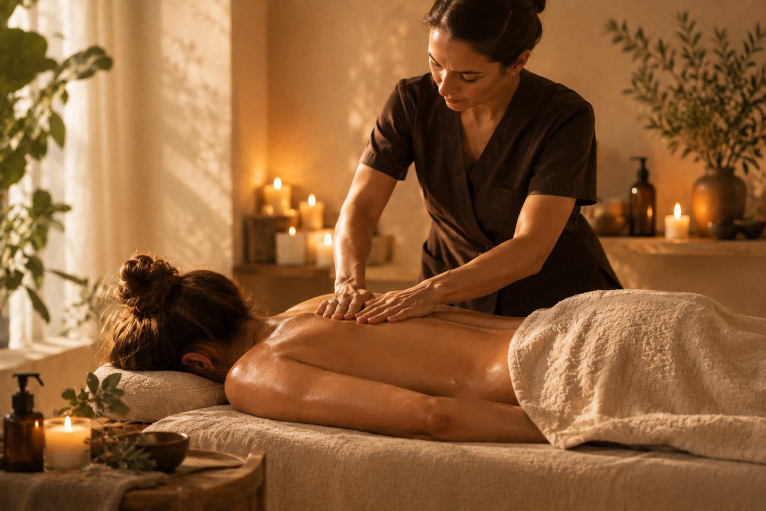 Foto van een massage