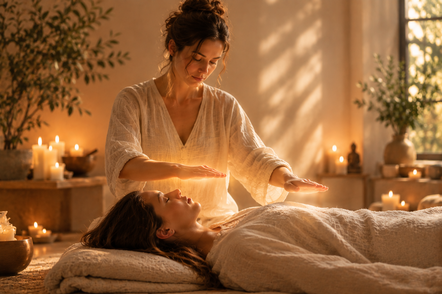Foto van Reiki behandeling